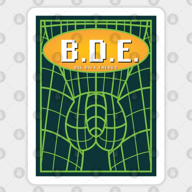 B.D.E. (Big Dick Energy) [Rx-Tp] Sticker by Roufxis